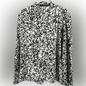 Rose & Olive Animal Print Blouse Size L